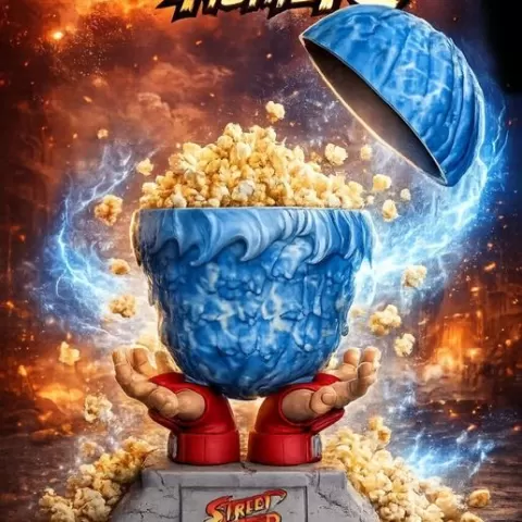 POP CORN POCHOCLERA RYU STREET FIGHTER KEN AKUMA BISON BLANKA CHUN-LI CAMMY GILE Y DHALSIM