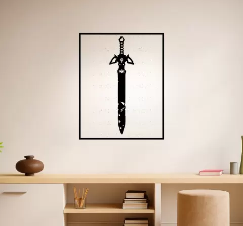 The Legend of Zelda's Master Sword The Legend Of Zeldas Master Sword The Fairy Founta Wall Art Framed