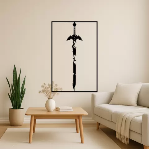 The Legend of Zelda's Master Sword The Legend Of Zeldas Master Sword The Deku Tree Sv Wall Art Framed