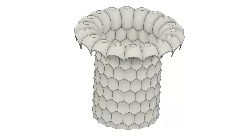 Vase Planter rounded V11 classic free