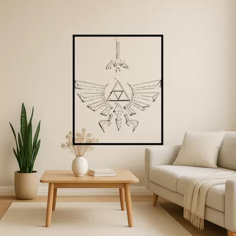 The Legend of Zelda's Master Sword The Legend Of Zeldas Master Sword Links Hat Wall Art Framed