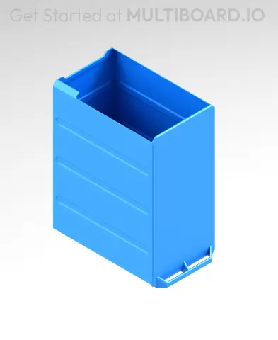 2x4x3 LU - Magnetic - Simple Multibin Drawer