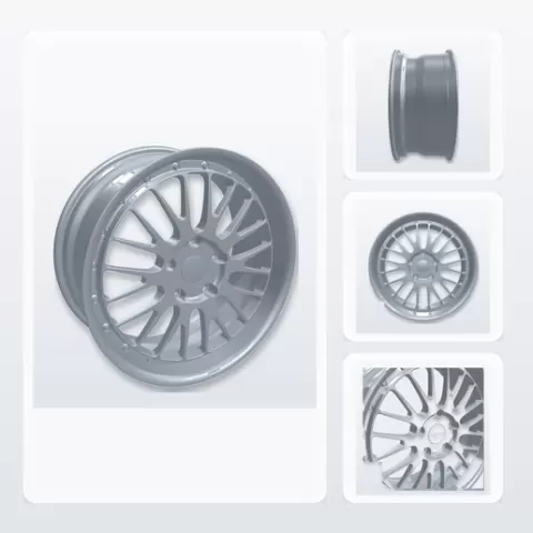STR Wheel Rim S8211 - 3D Scan OBJ Reference Model