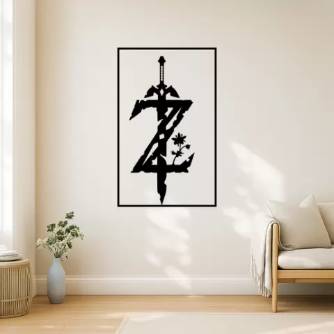 The Legend of Zelda's Master Sword The Legend Of Zeldas Master Sword Hyrule Castle Sv Wall Art Framed