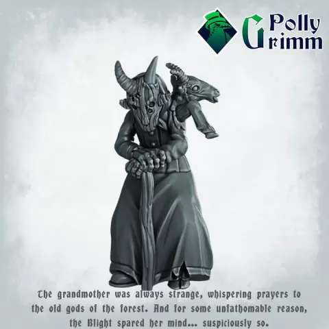 Fantasy and historic miniatures for tabletop games. The Unhallowed Farm. Grandmother by PollyGrimm