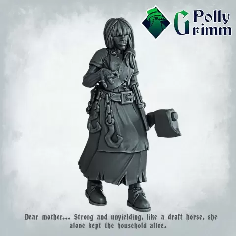 Fantasy and historic miniatures for tabletop games. The Unhallowed Farm. Mother by PollyGrimm