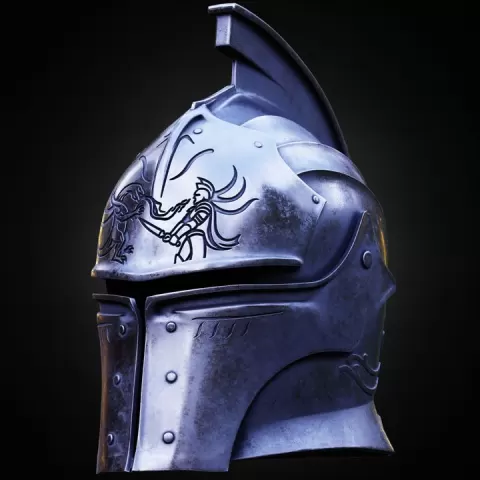 FARAAM DARK SOULS COSPLAY HELMET LIFE SIZE – STL FAN ART MODEL by Abyss Art Studio