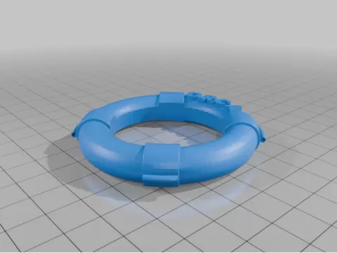 Stern Jaws pinball action button life ring ORCA