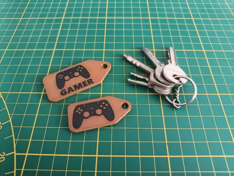 Gamer KeyChain Double and Single Color (No AMS)
