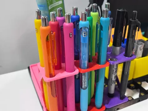 Gridfinity 5-Pen Vertical Display Holder