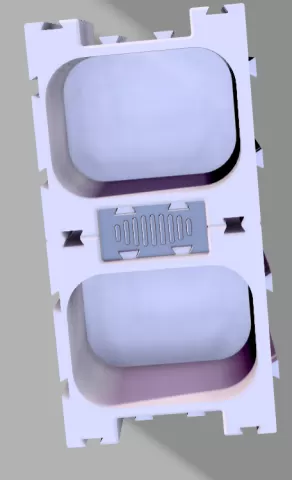 Modular I-shaped storage box
