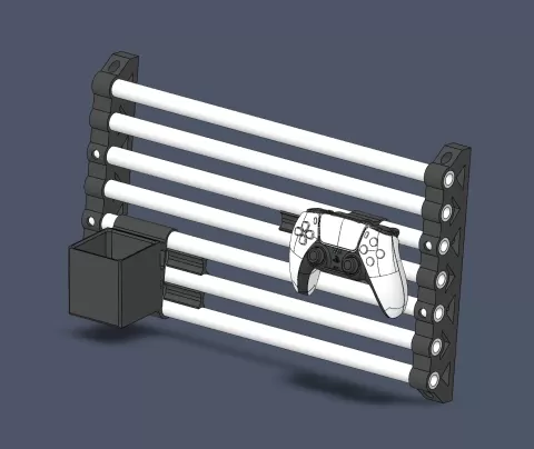 PVC Board with modular attachments (PS5 controller mount included)