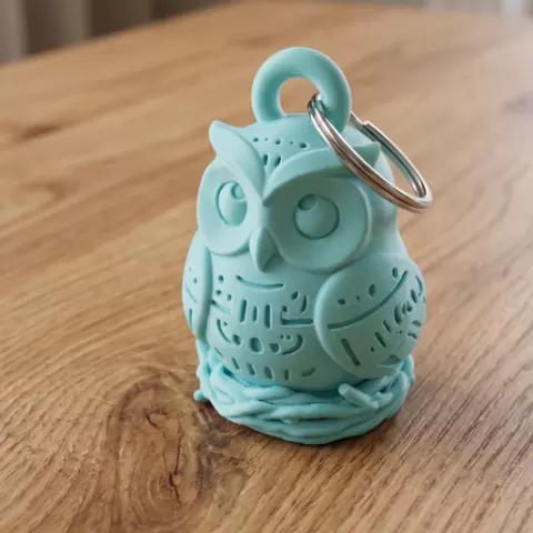 Wise Owl Book Keychain 🦉📚✨