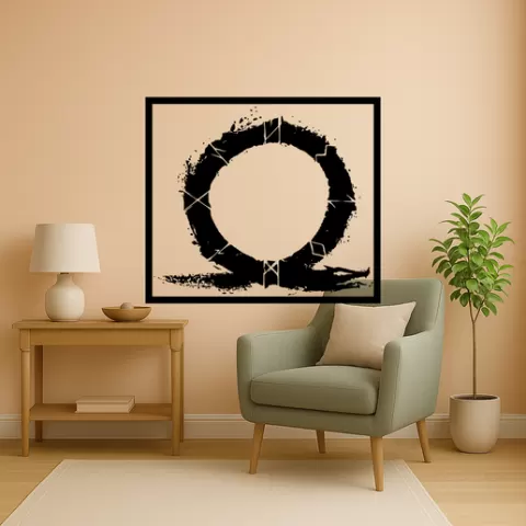 God of War's Kratos God Of Wars Kratos Greek Armor Wall Art Framed