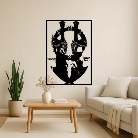 God of War's Kratos God Of Wars Kratos Greek Armor Wall Art Framed