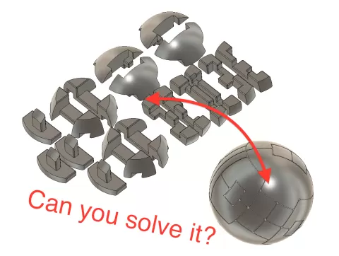 3D-Puzzle Ball