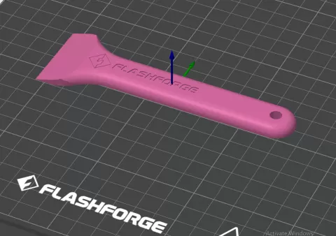 Flashforge Printbed Scraper.