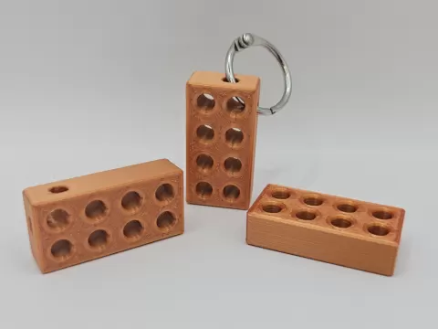 Brick Keychain
