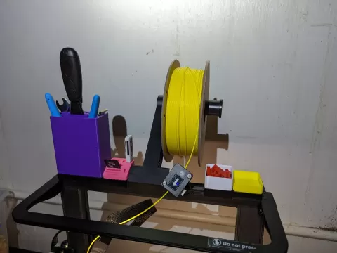 Ender 3 S1 Snap-on Gridfinity - Teardrop Holes