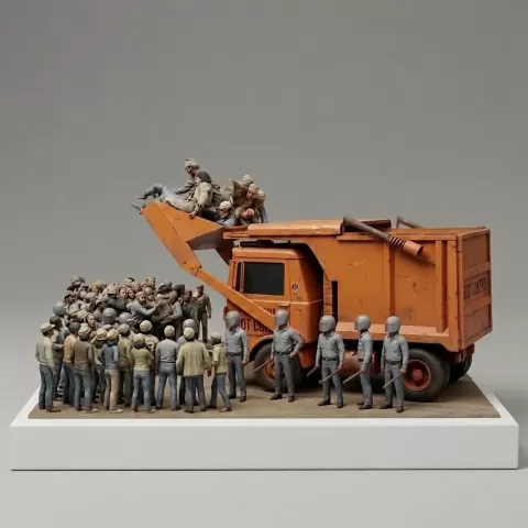Sci Fi Movies - Soylent Green - Scoop Truck Scene - 1973