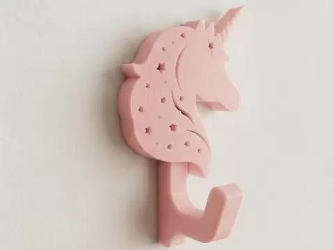 Einhorn Wandhaken (Versteckte Schraube) V2.0