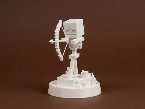 Minecraft Skeleton Mob Figurine