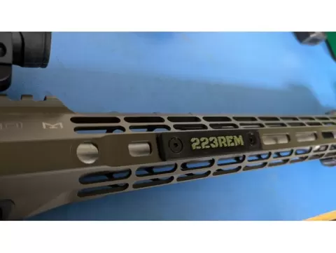 MLOK Caliber Badges for handguard