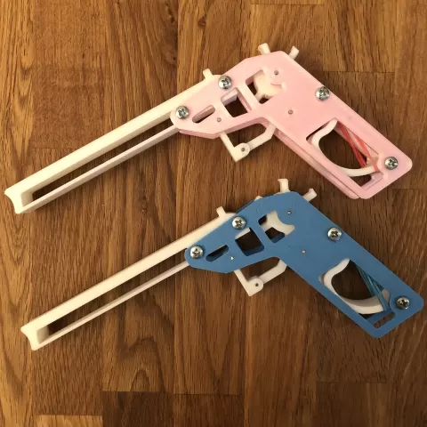 Rubber band gun (6 shots)