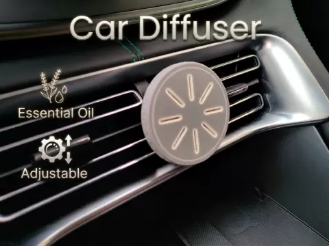 Car Essential Oil Diffuser with Adjustable Airflow