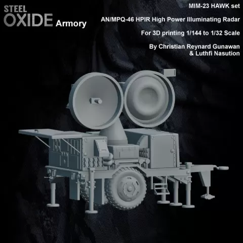 MIM-23 HAWK series AN/MPQ-46 HPIR High Power Illuminating Radar by STEELOXIDE3D