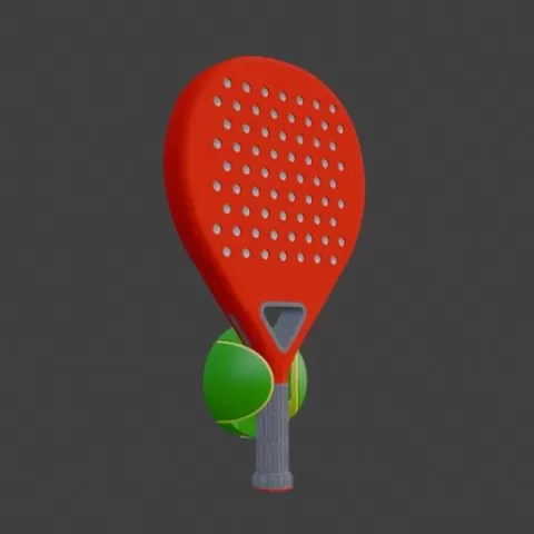 Premium Padel Racket Wall Mount | Hidden Bracket "Floating Ball" Design