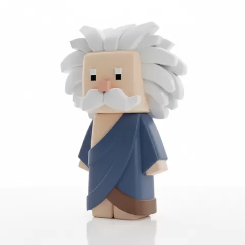 Aristotle history lover Fun character figurine chibi figurine 3D Printable STL historical character for Kids and Hobbyists