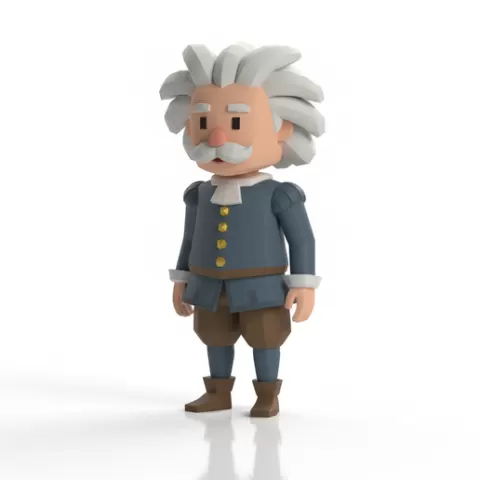 Amerigo Vespucci mini sculpture Stylish Design 3d printable figurine chibi figurine 3D Model STL File toy figure Perfect for 3D Printing Fans