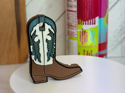Cowboy/Cowgirl Boot Can Opener Keychain