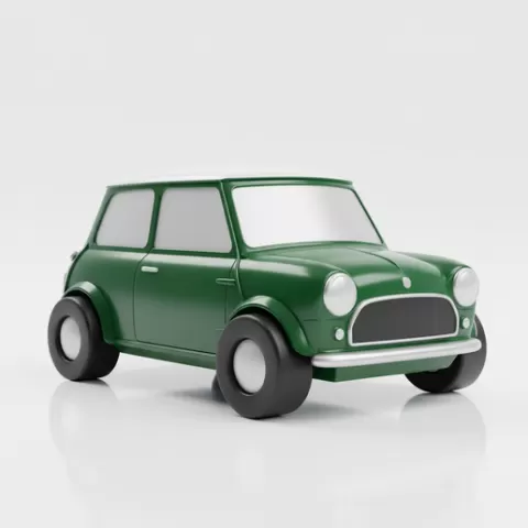Mini Cooper Classic car enthusiast Unique Design car car sculpture 3D Printable Model STL automotive Instant Digital Download