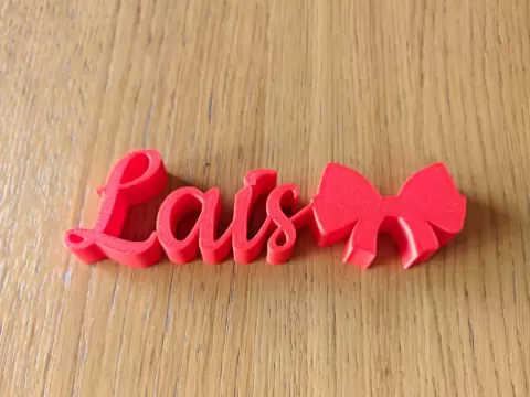 Nome Laís + laço