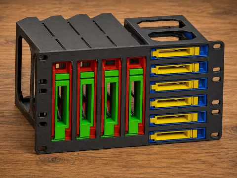 10" Rack 3U 4x 3.5" + 6x 2,5" HP Gen8/9 HDD Module