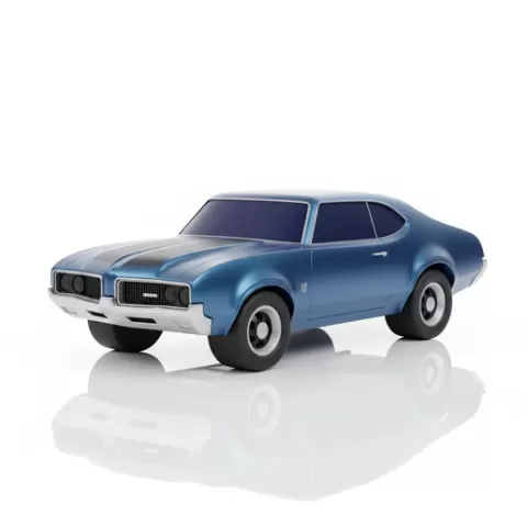 Oldsmobile 442 classic car High Performance car collectible car sculpture 3D Model STL automotive for Technical Use