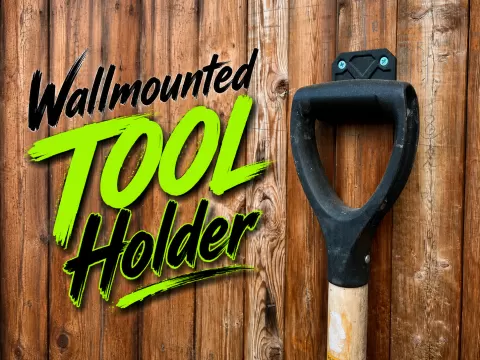 Wallmounted ToolHolder for tools with a D-handle