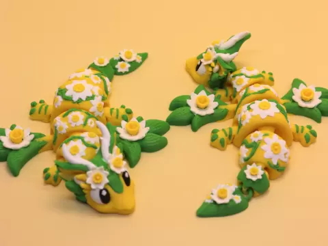 Flexi Daffodil Dragon, Articulated Toy