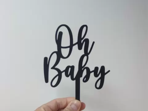 Cake Topper Oh Baby