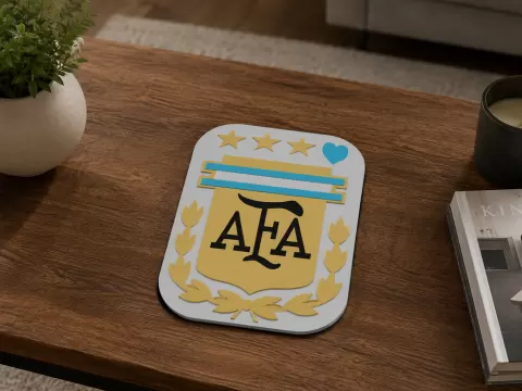 ESCUDO ARGENTINA 3 ESTRELLAS y UN CORAZON