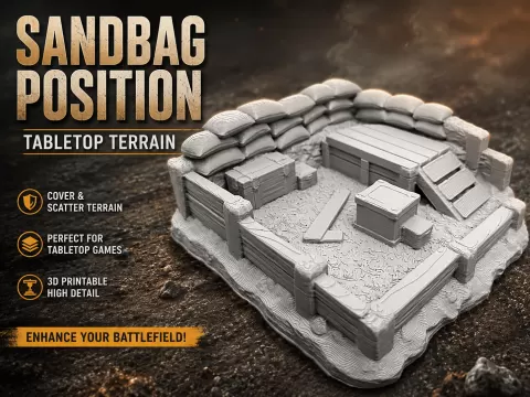 Sandbag Outpost – Sandsackstellung mit Podest
