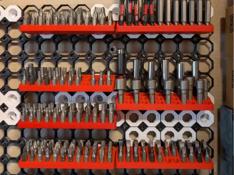 Multiboard 36x hex bit organizer / holder