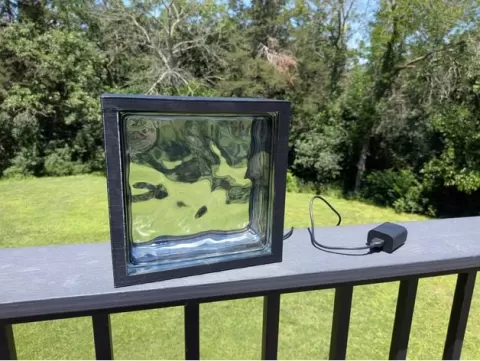 Glass Block Lamp