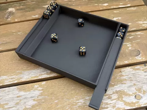 20-Dice storage and rolling tray