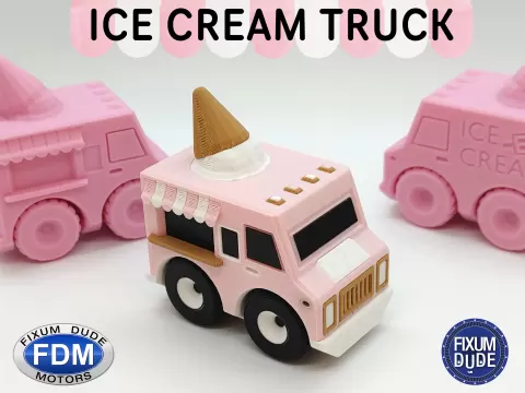Fixum Dude Motors Print in Place Ice Cream Truck