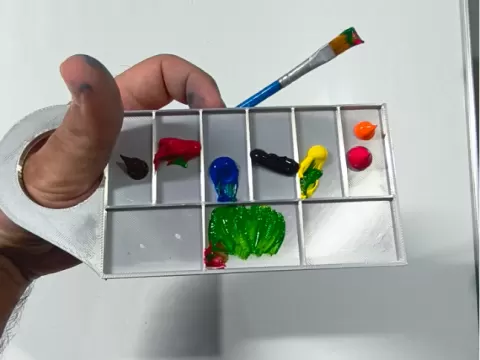 acrylic paint pallet