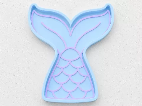Mermaid Tail Sensory Tray |Catch All| Jewelry Tray