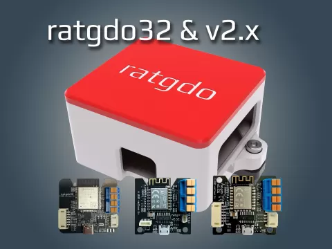 ratgdo32, v2.53i, v2.52i, v2.5i, v2.5, & v2.0 PCB Case / Enclosure